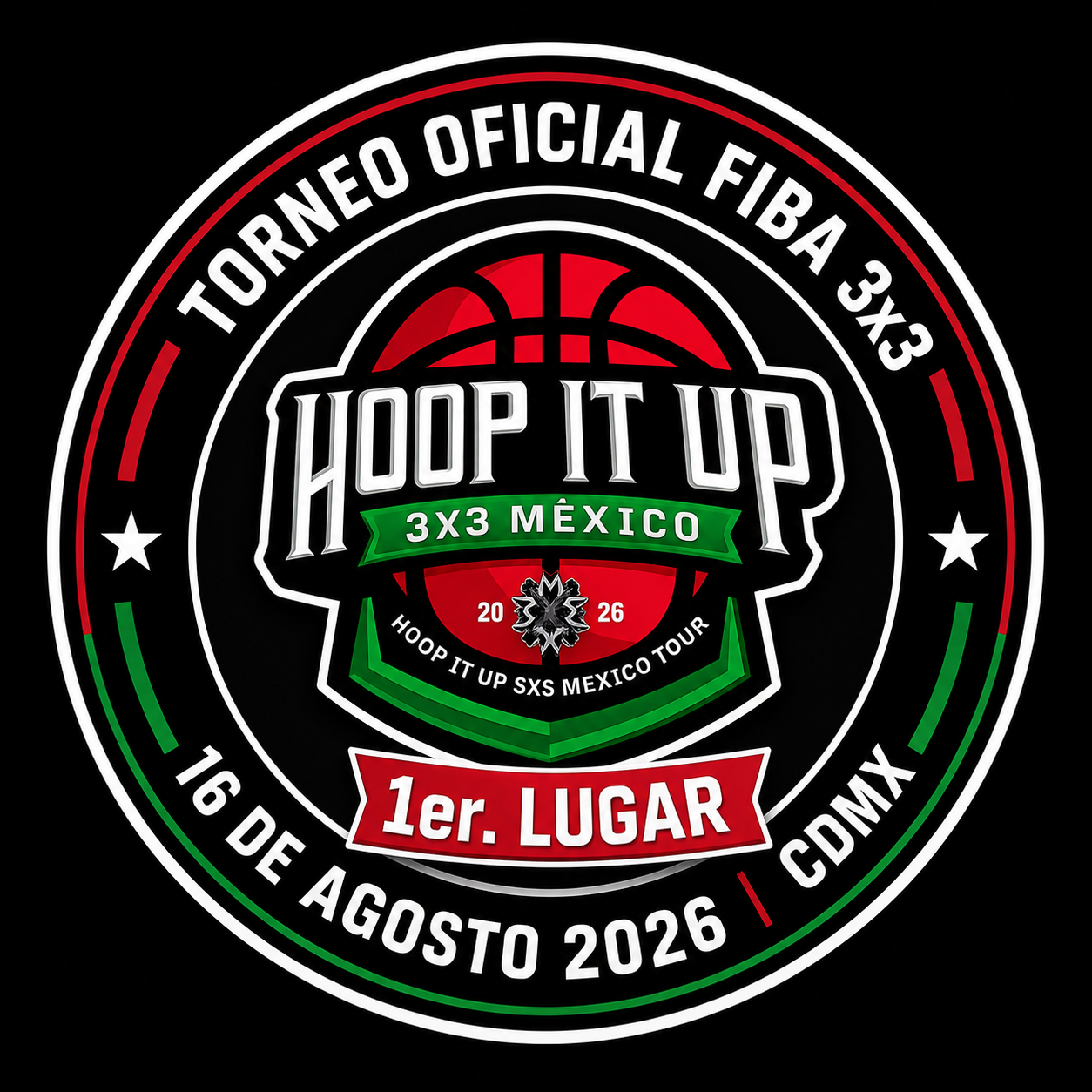 Torneo Oficial FIBA 3x3 Hoop It Up México — 16 de agosto 2026, CDMX